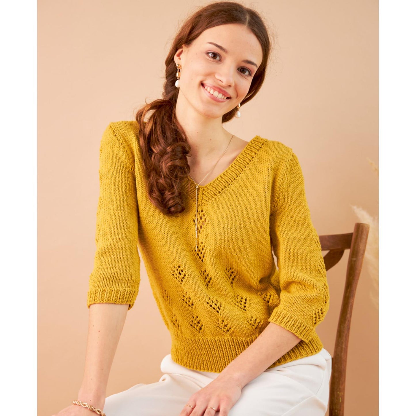 Anleitung (de) von © Woolly Hugs - Pullover Ährenfeld - Maschenwelt 05/22