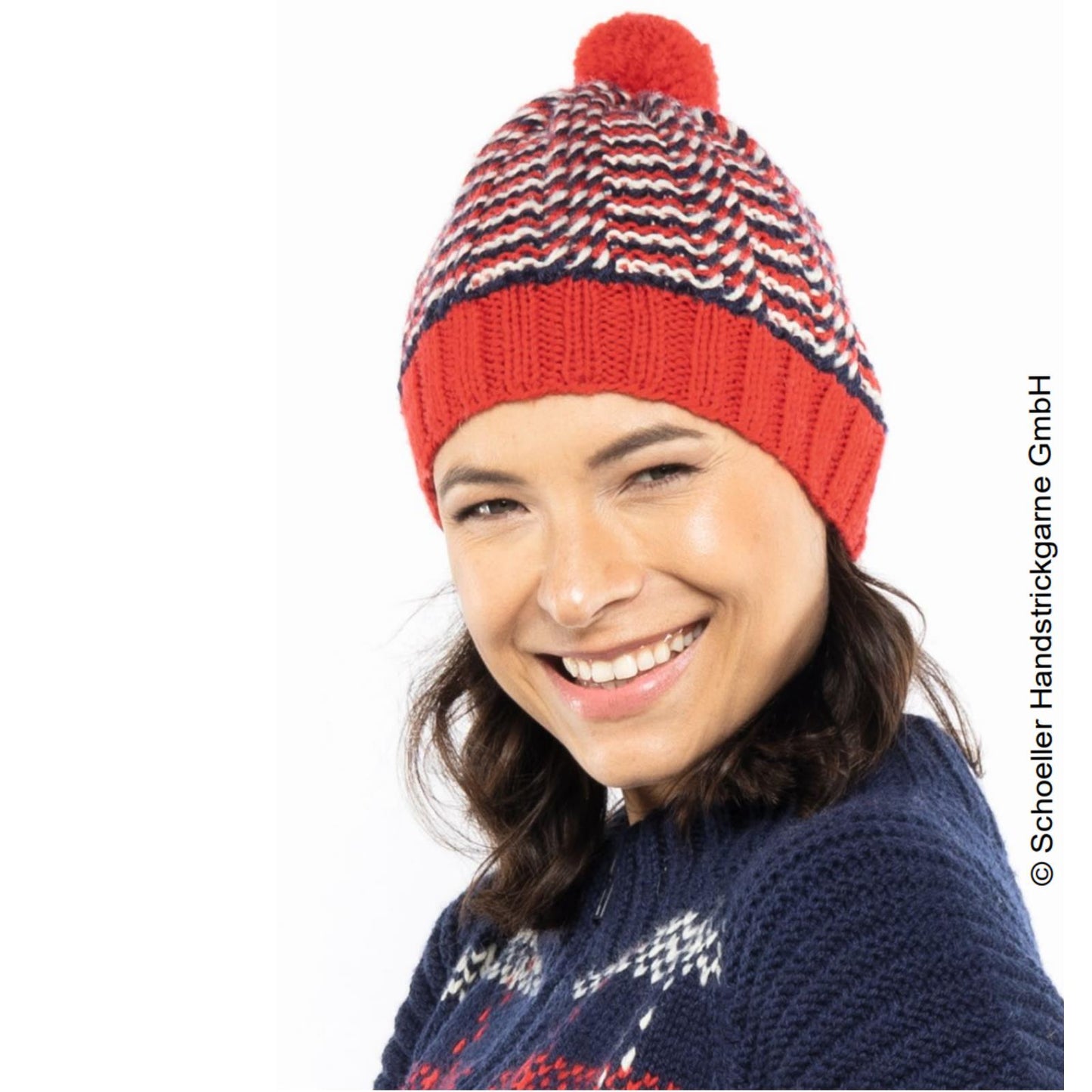 Modell 22026 Mütze – Originalanleitung von © Schoeller Handstrickgarne GmbH