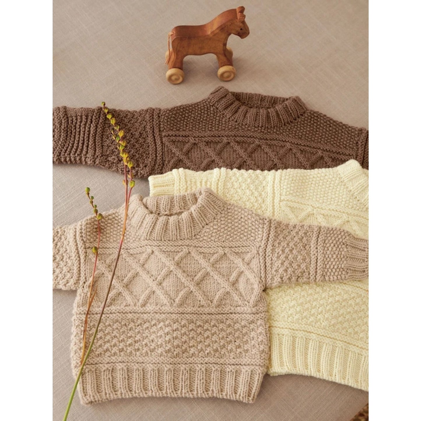 Sandnes Anleitungsheft 2413 Myk Start Nr. 1 Guernsey Sweater Baby