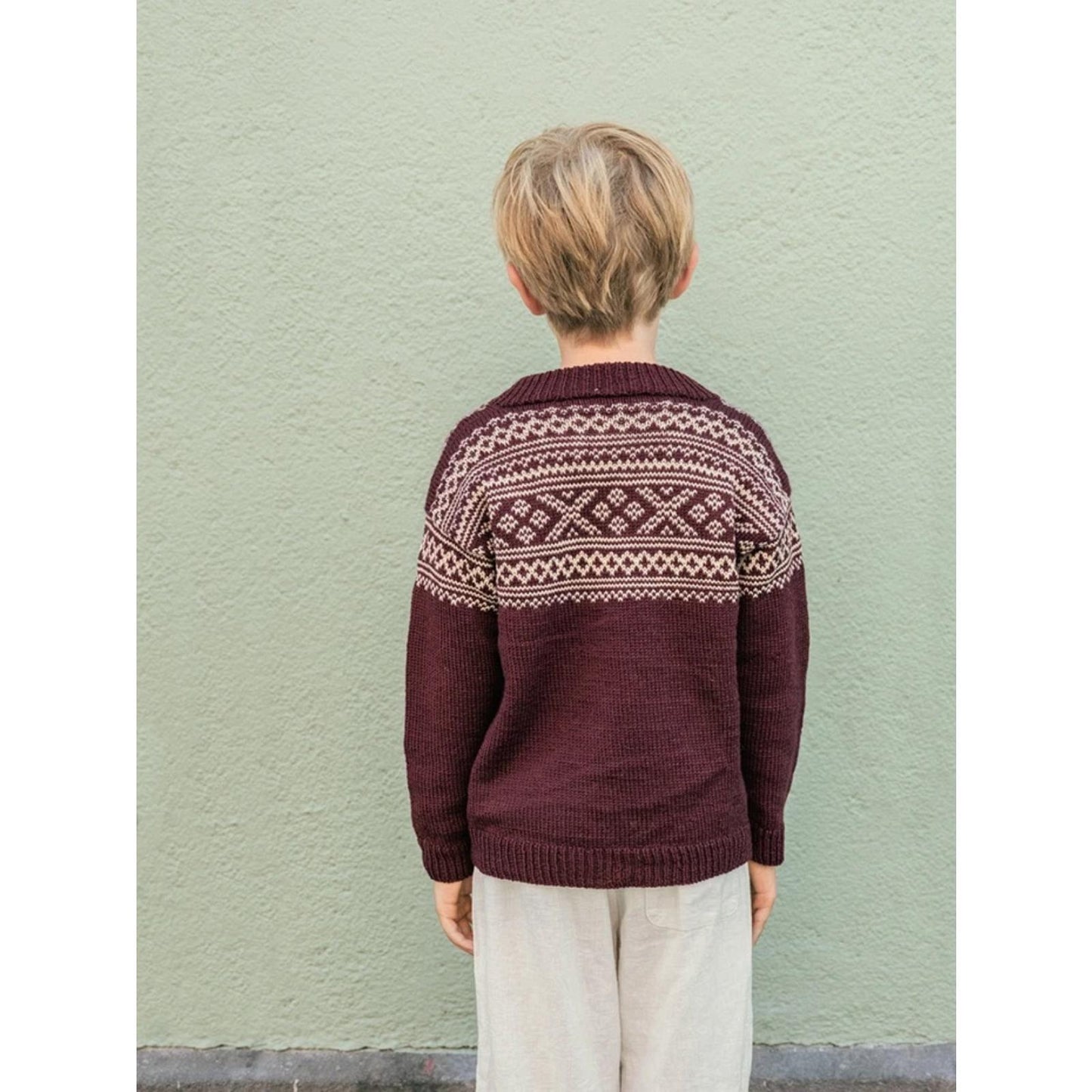 Sandnes Anleitungsheft 2509 Nr. 4 Setesdal Genser Junior