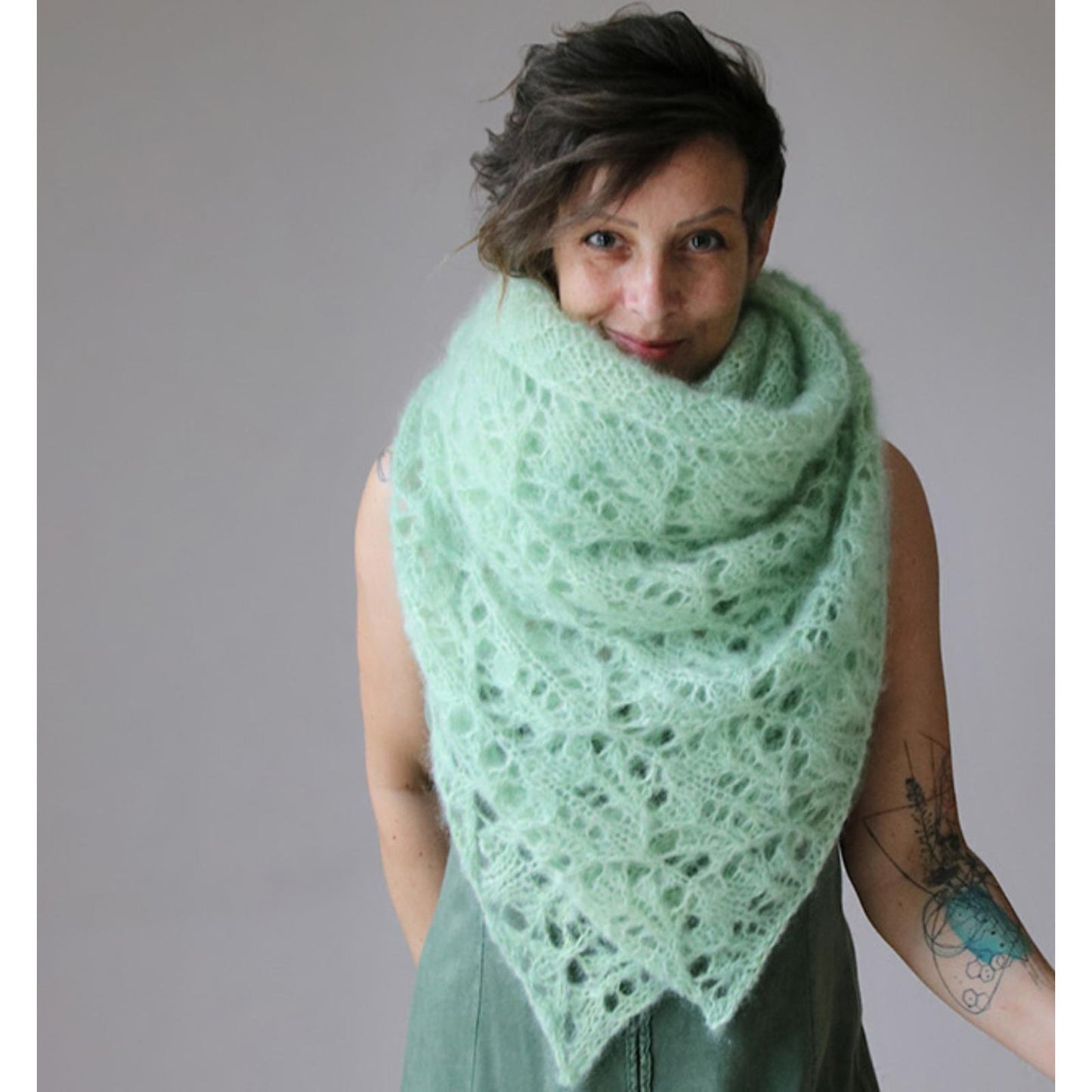 Mairlynd Shawl Love mit Row Maps
