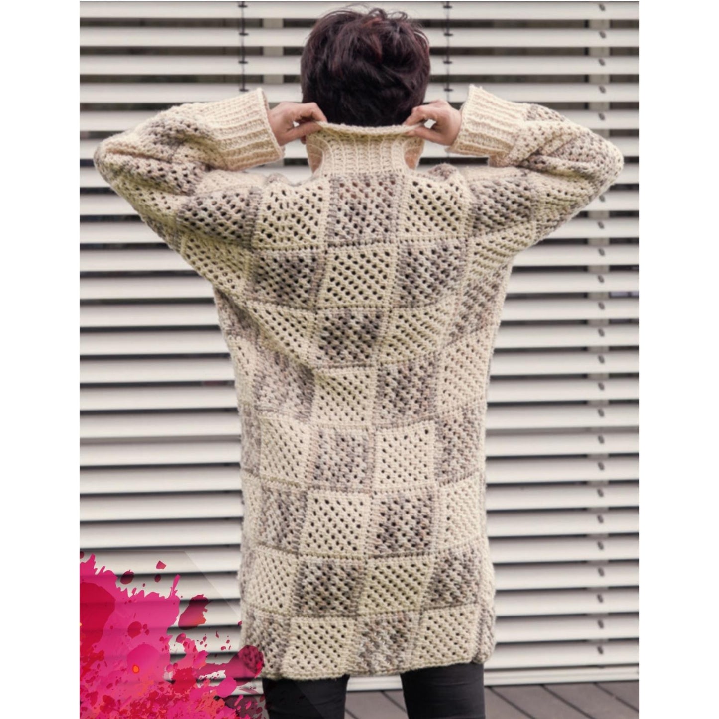 Anleitung (de) von © Woolly Hugs - Longjacke im Patchlook - 72100-A13