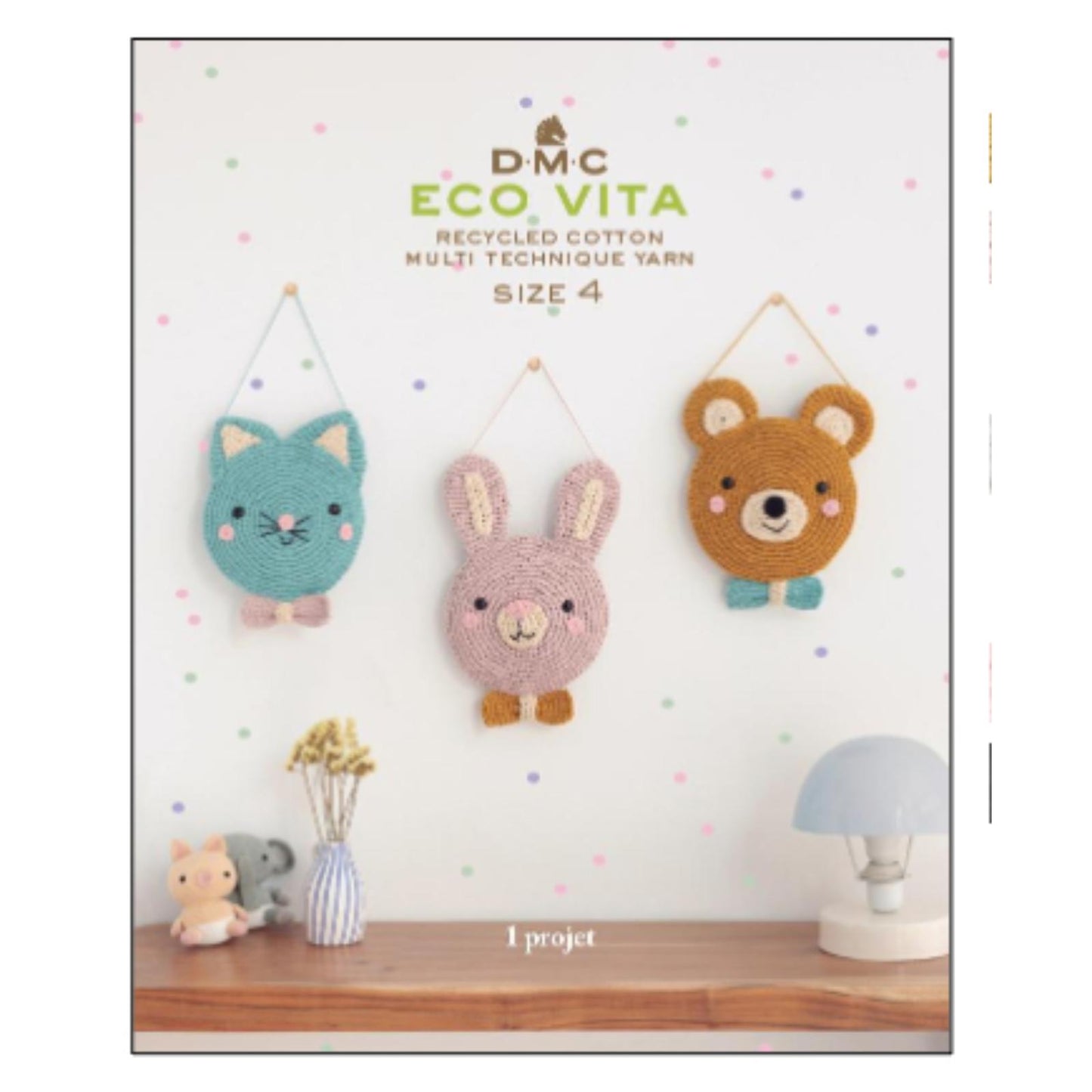 Heft DMC Eco Vita 4, Tierprojekte aus Raffia-Garn