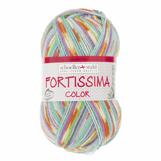 Fortissima socka 4fädig, 90028, Farbe 2493, pastell