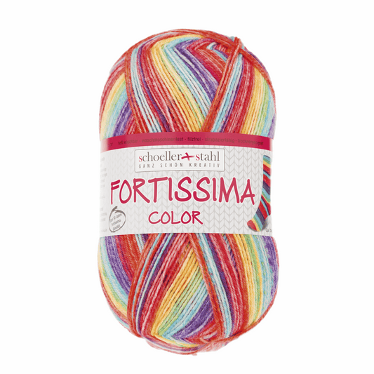 Fortissima socka 4fädig, 90028, Farbe 2498, mango