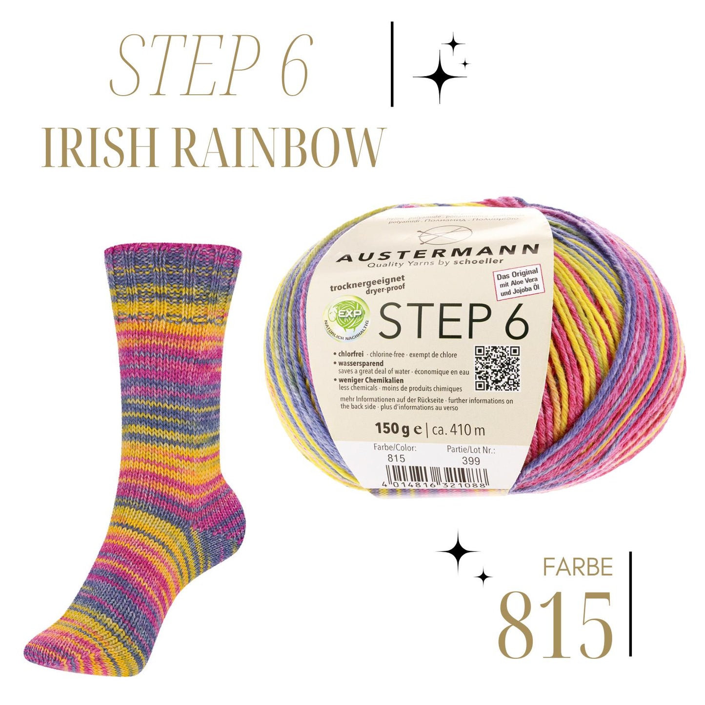 Austermann Step6 Irish Rainbow 150g