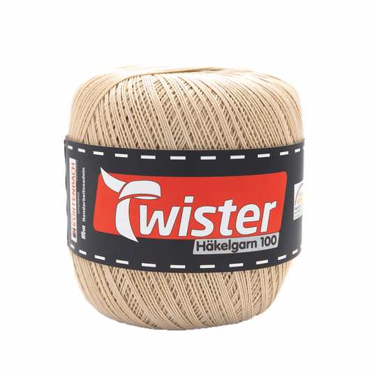 Twister Häkelgarn, 100g, 98303, Farbe beige 21
