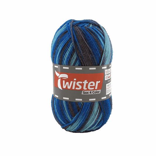 Twister Sox4 Color superwash, lagune multi, 98306, Farbe 189