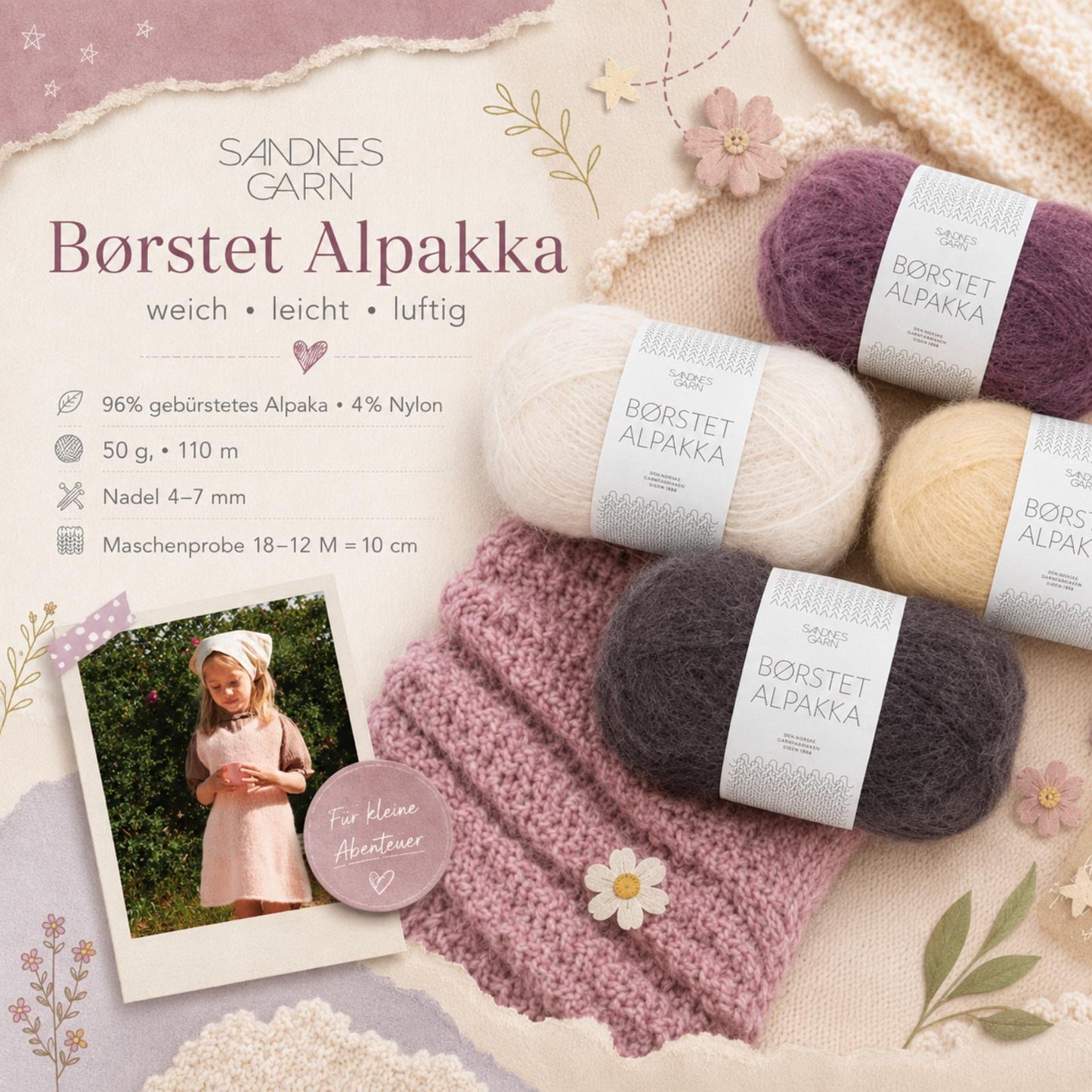 Sandnes Borstet Alpakka 50g