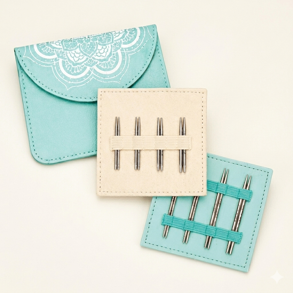 KnitPro Set Nadelspitzen Mindful 5 & 7,5 cm, 8 Paar, 2-7,5mm