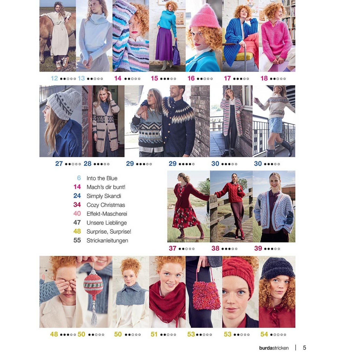 Burda Stricken 04/25 - Winterausgabe mit 49 Strickprojekten für die kalte Jahreszeit