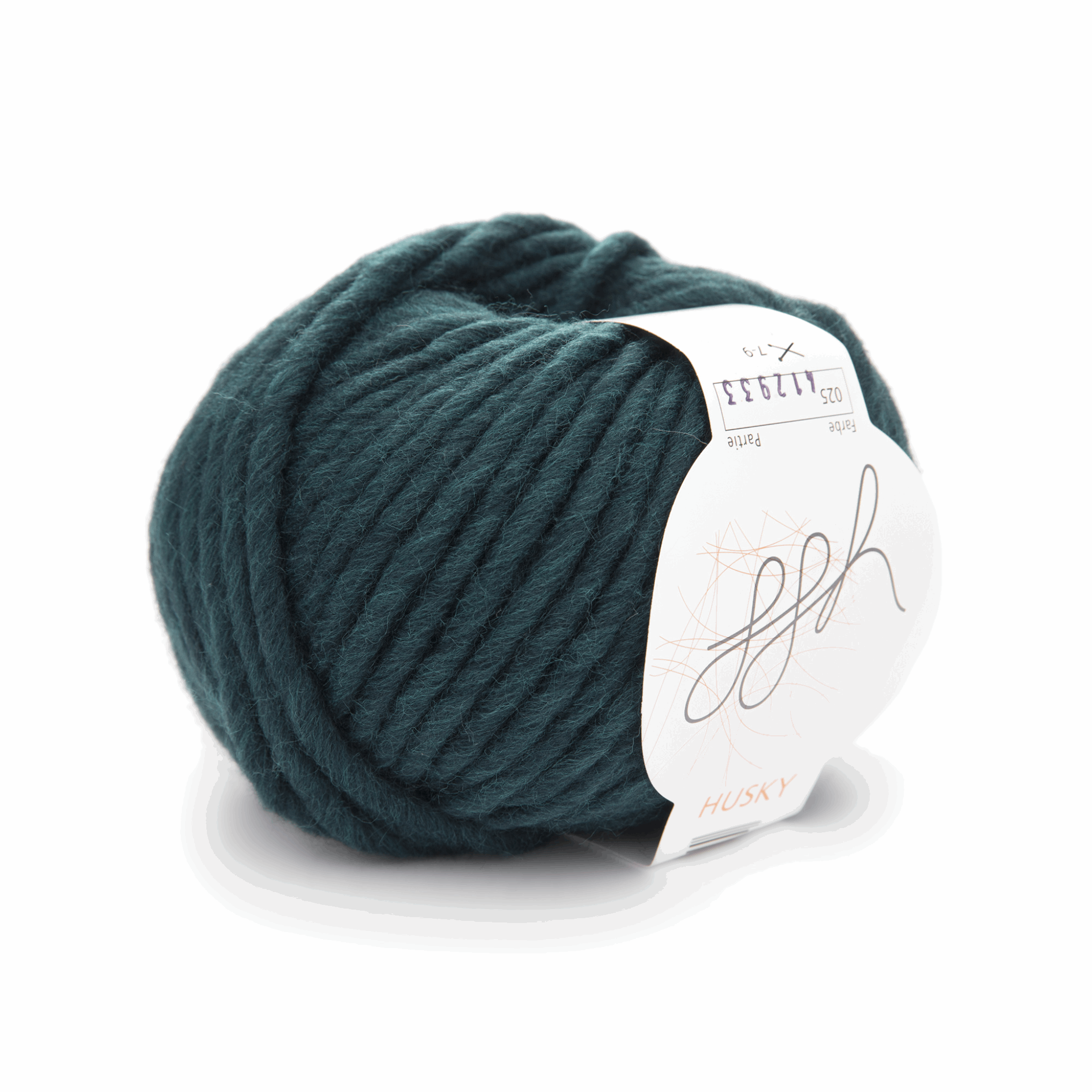🧶Yarns and wool in a wide variety of colors! For example: GGH Husky 50g,  deep blue-green, 96004, EAN 4046734017811, color no. 25 – WUNDERBAR! -  wollig & kreativ