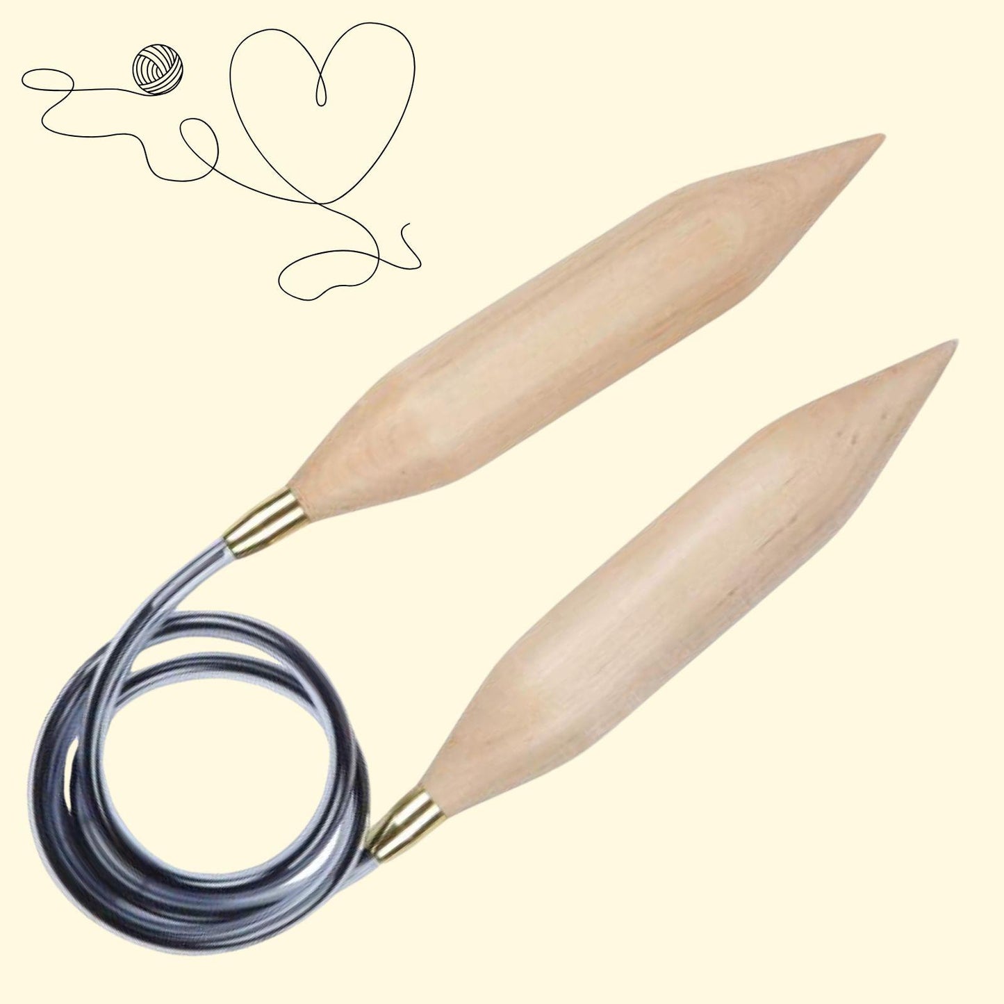 KnitPro Rundstricknadel JUMBO Birch
