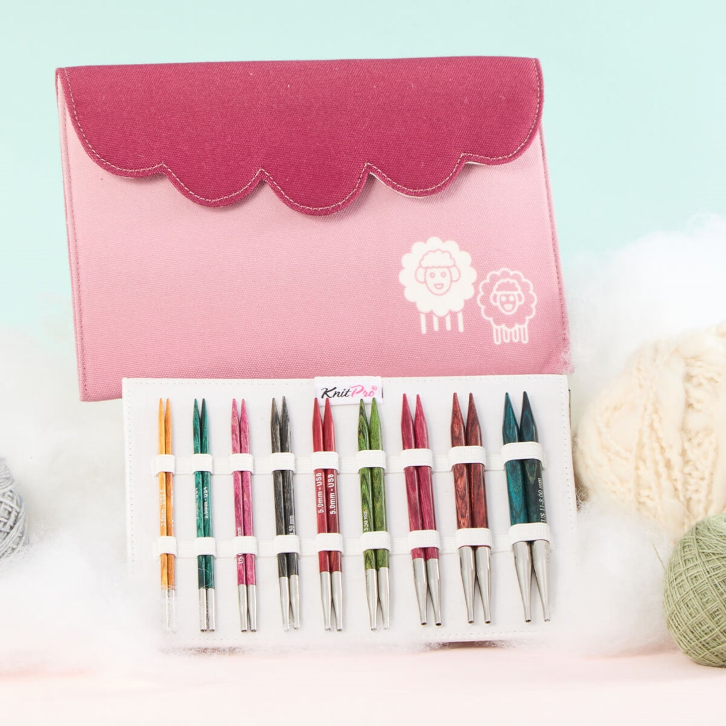 KnitPro Deluxe Set auswechselbare Nadelspitzen Dreamz 3-8