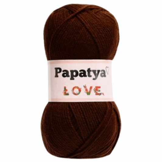 Papatya Love 100g, Farbe dunkelbraun 9080