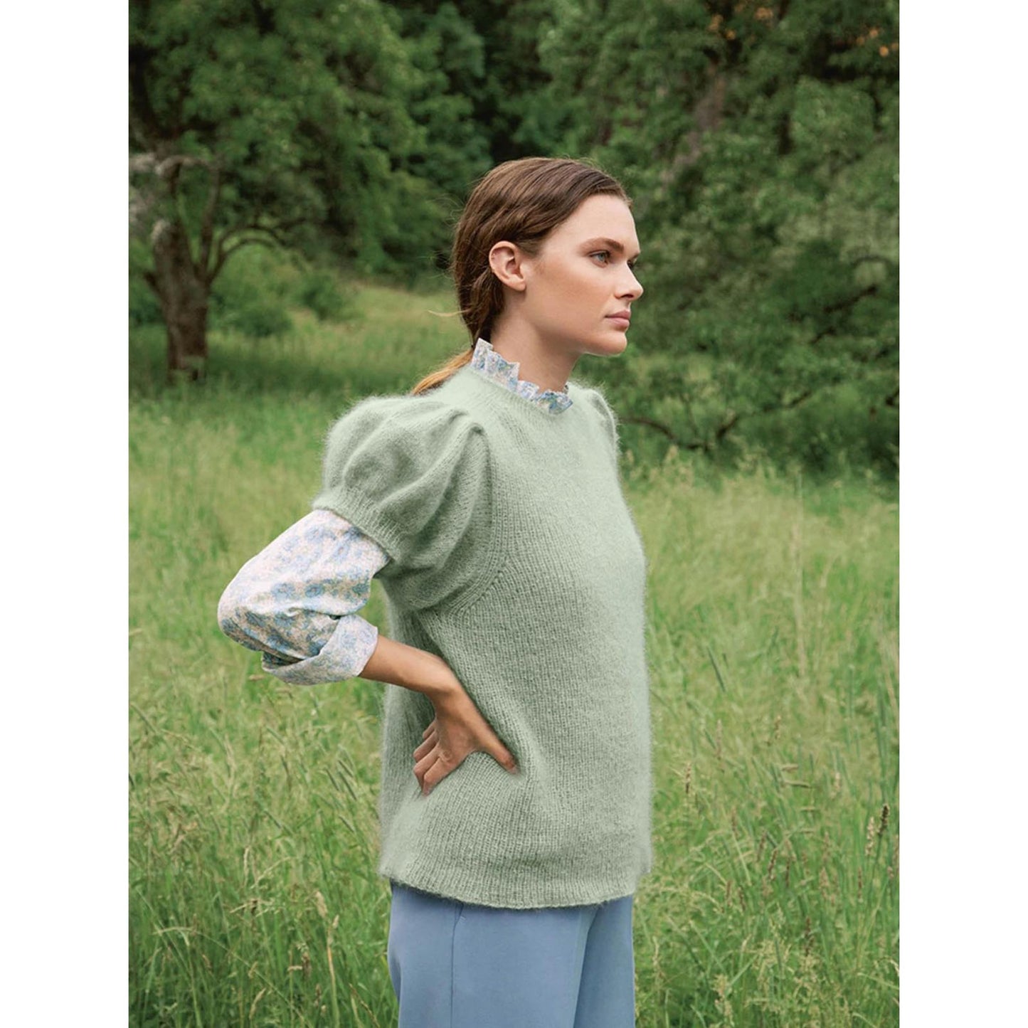 'Anleitung (de, en) von © Sandnes - Poppy Short Sleeve