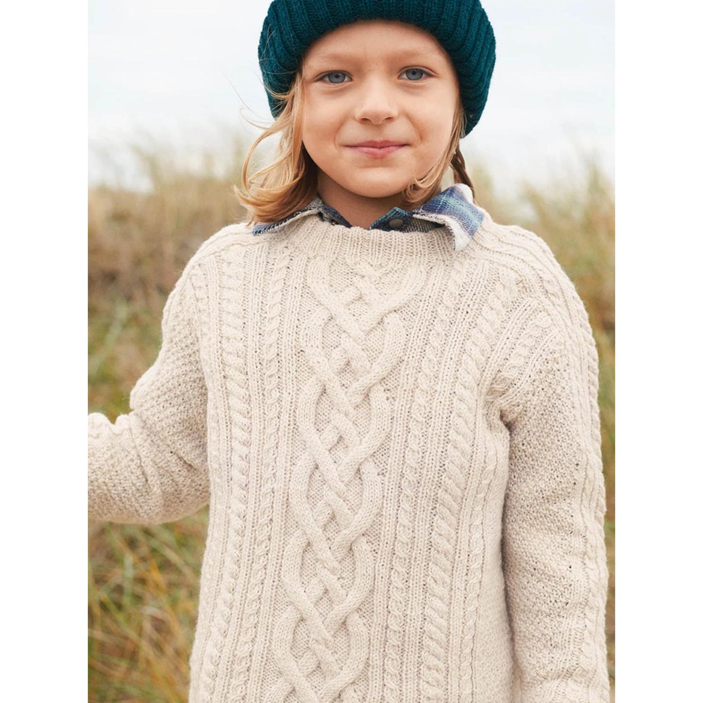 'Anleitung (de, en) von © Sandnes - Schiffers-Aran-Pullover