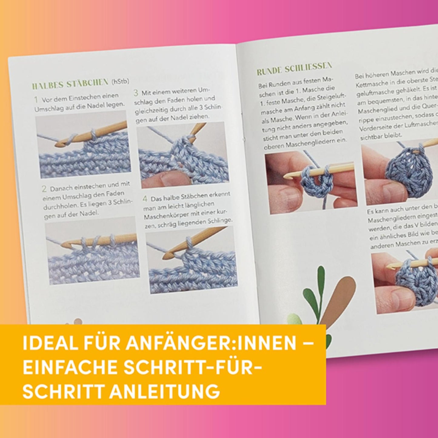 Grüße aus dem Blumengarten – Zum Selber-Häkeln (DE)