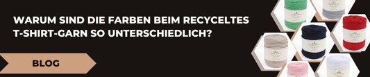 Warum sind die Farben beim recyceltes T-Shirt-Garn so unterschiedlich?
