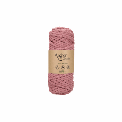 Anchor Crafty Macrame 5mm, 250g, colour 122 vintage rose