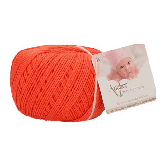 Anchor Baby Pure Cotton, 50g, colour 180 orange