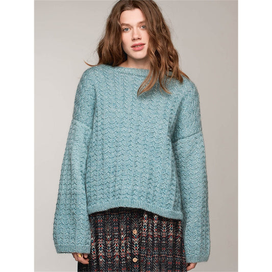 Anleitung (de, en) von © Sandnes - Distel-Pullover 1902 Mix Damen / Nr. 9