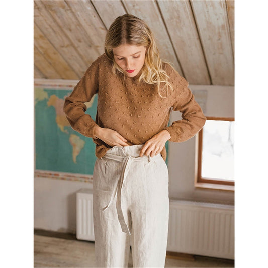 Anleitung (de, en) von © Sandnes - Frühlings-Knospen-Pullover 1904 Weicher Strick für Damen / Nr. 2