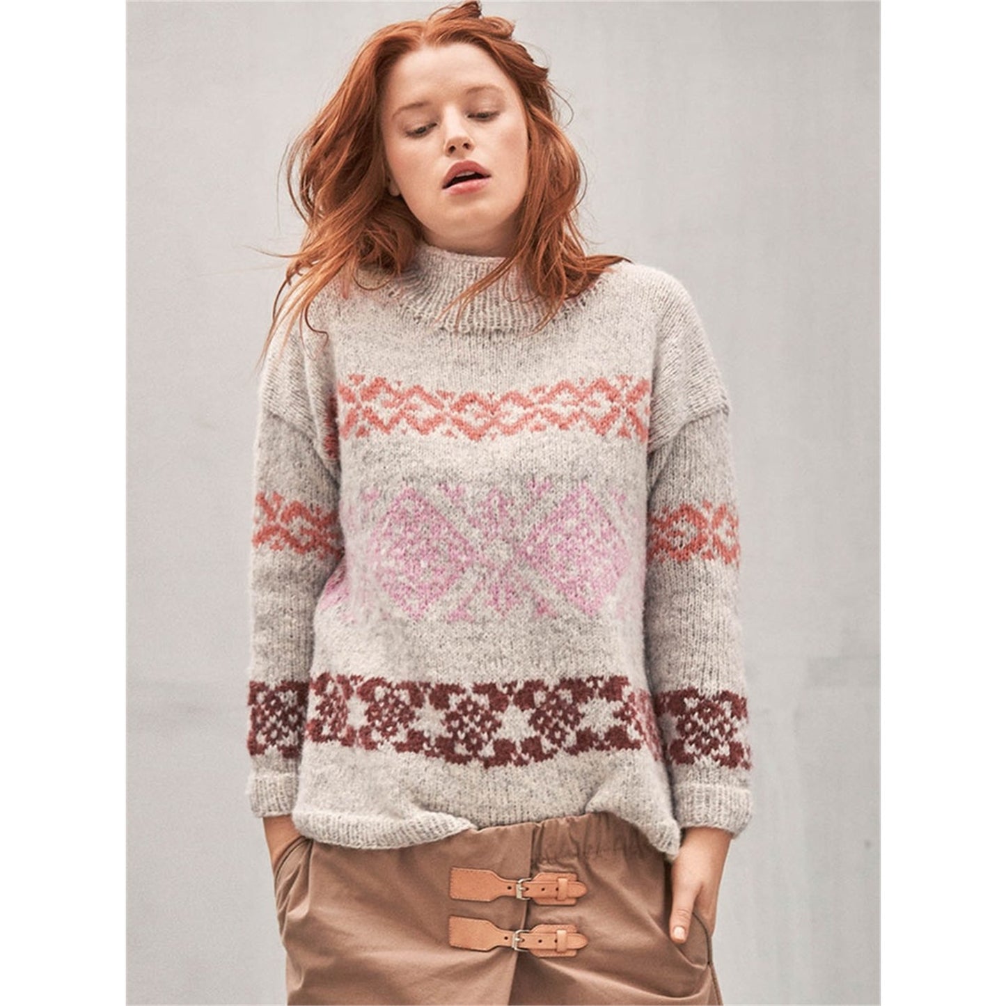 Anleitung (de, en) von © Sandnes - Inka-Oversize-Pullover 1803 KOS / Nr. 10