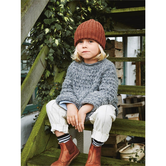 Anleitung (de, en) von © Sandnes - Bootsmann-Pullover 2012 Weicher Strick für Kinder / Nr. 9