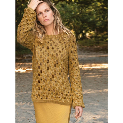 Anleitung (de, en) von © Sandnes - Laub-Pullover 1908 Sommer Damen / Nr. 7
