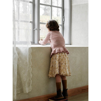 Anleitung (de, en) von © Sandnes - Peplum-Pullover 2003 Weicher Strick für Kinder / Nr. 5b