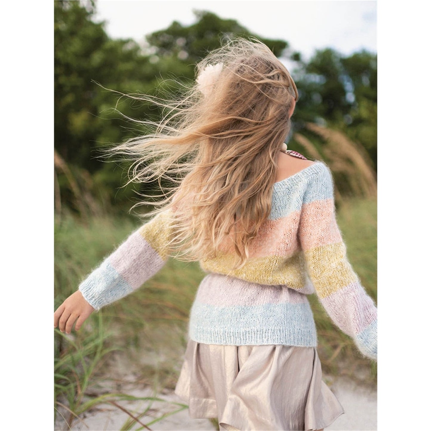 Anleitung (de, en) von © Sandnes - Regenbogen-Pullover 1907 Sommer Kinder / Nr. 6