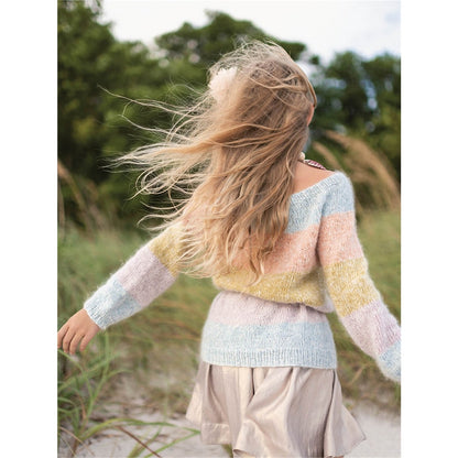 Anleitung (de, en) von © Sandnes - Regenbogen-Pullover 1907 Sommer Kinder / Nr. 6