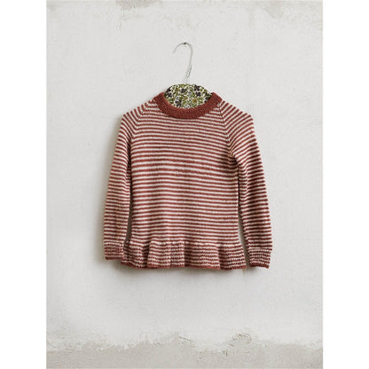 Anleitung (de, en) von © Sandnes - Peplum-Pullover 2003 Weicher Strick für Kinder / Nr. 5b