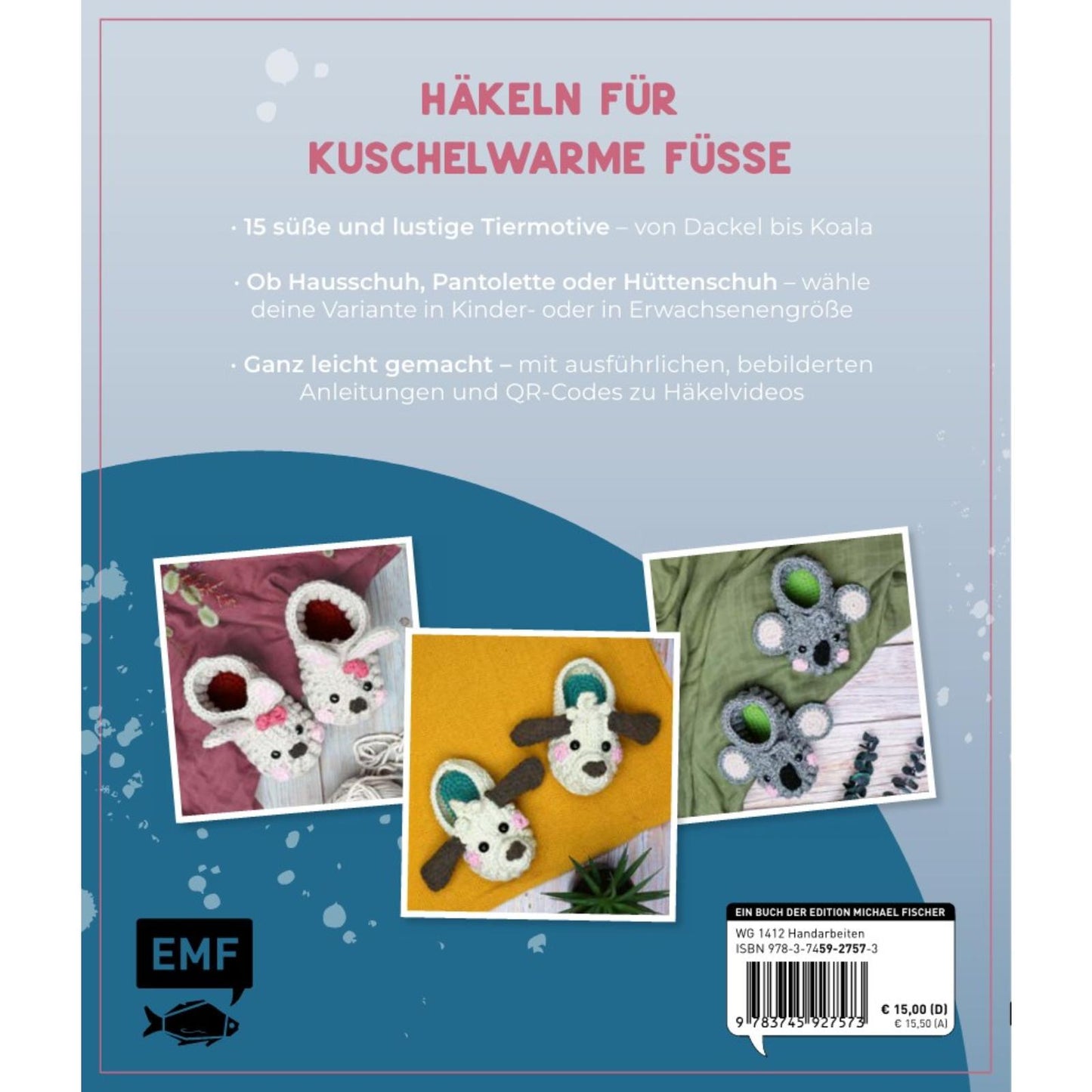 Tierisch gemütlich, Amigurumi-Hausschuhe häkeln für Klein und Groß