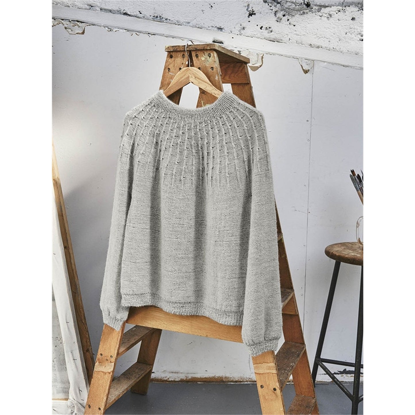 Anleitung (de, en) von © Sandnes - Weide-Pullover 1916 Alpakka / Nr. 1