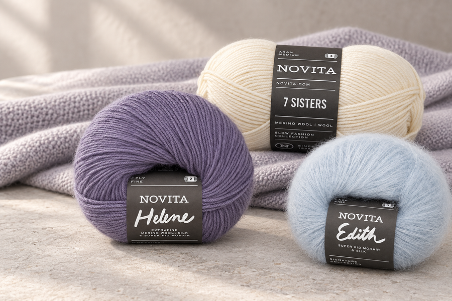 Novita Wolle und Garne