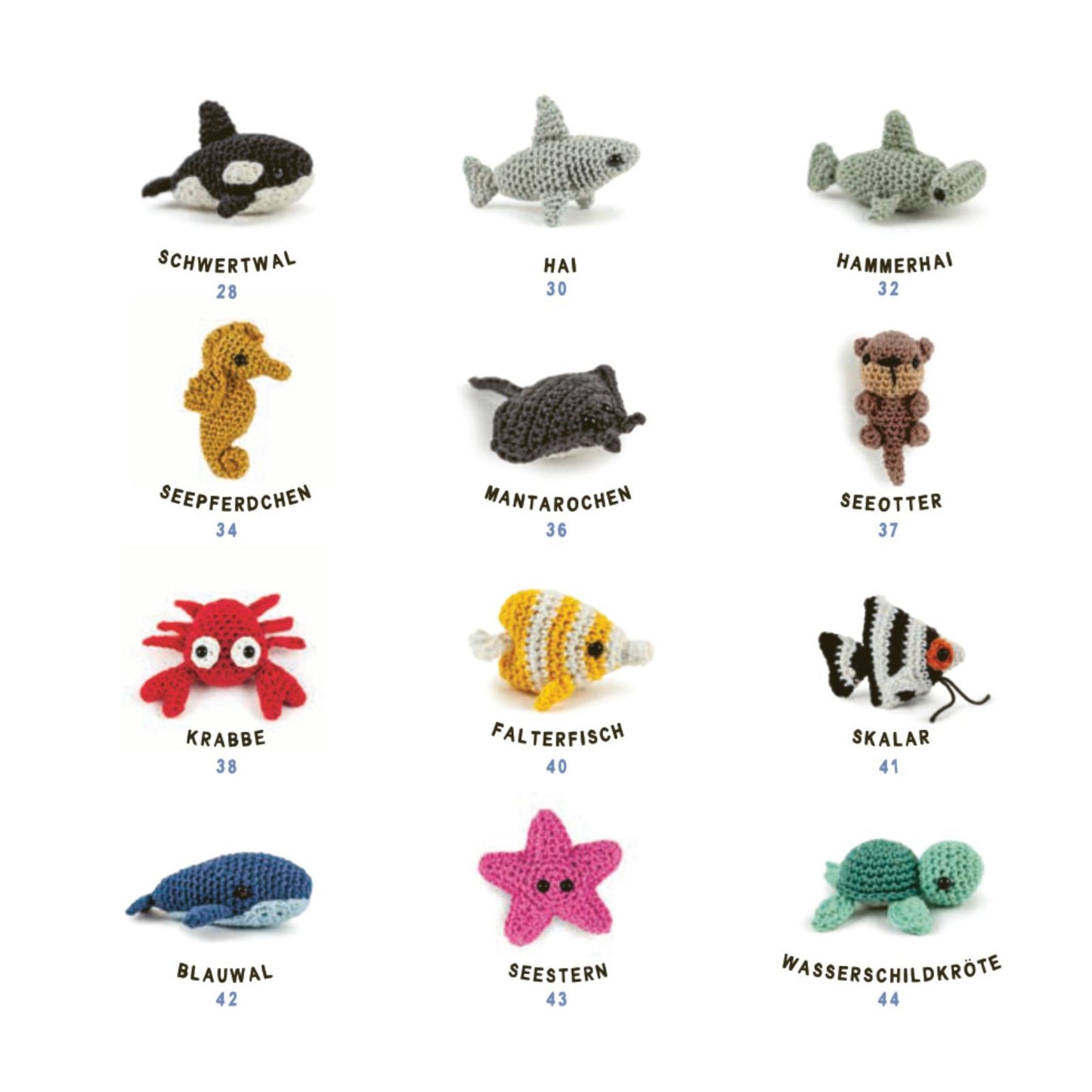 Mini-Amigurumis – süße Meeresbewohner (DE)