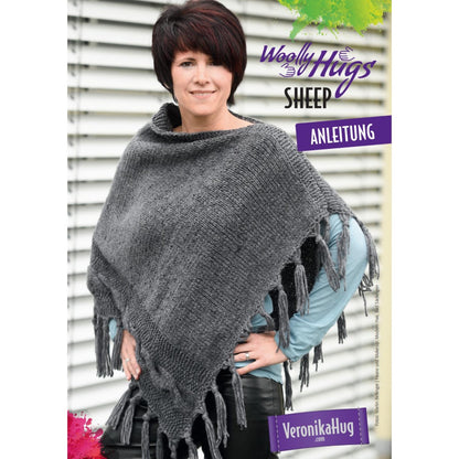 Anleitung (de) von © Woolly Hugs  - Poncho mit Zopfstreifen - 272100-A11