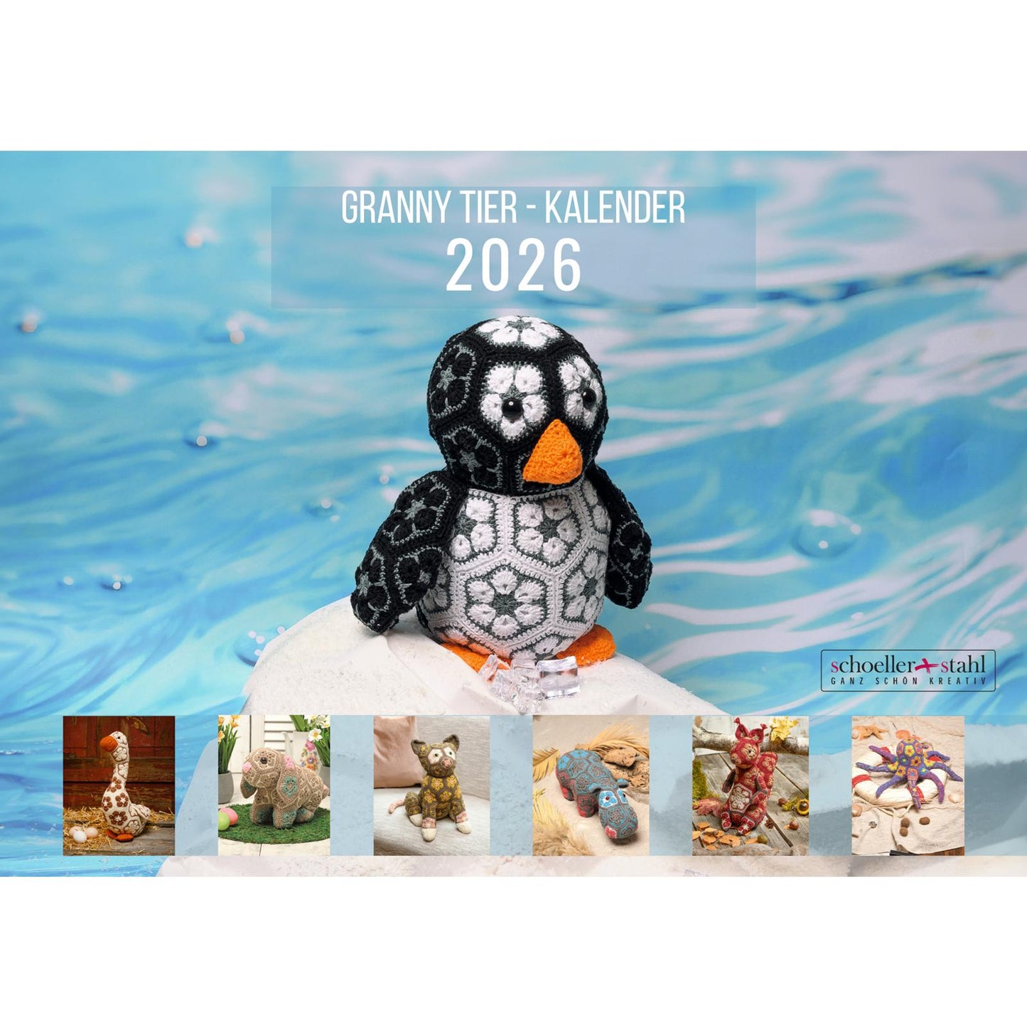 Granny Tier Kalender 2026 mit 12 Häkelanleitungen für Amigurumis (Häkeln)