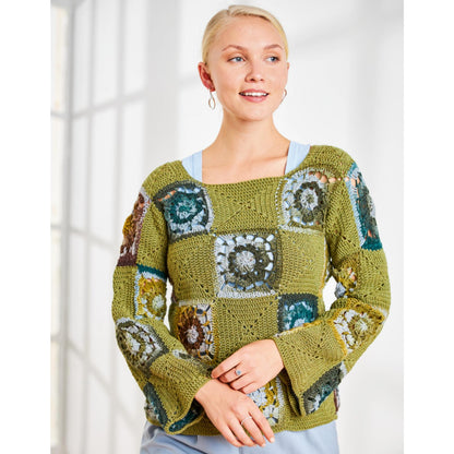 Anleitung (de) von © Woolly Hugs  - Pulli Green Granny- Maschenwelt 01/24