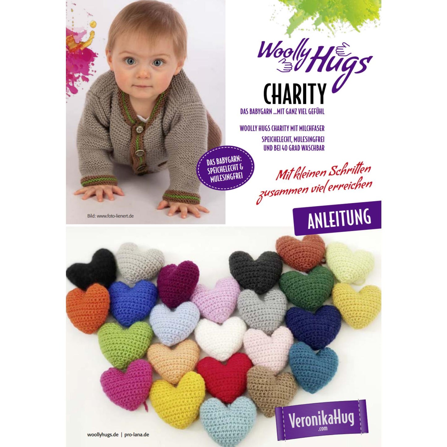 Anleitung (de) von © Woolly Hugs  - Charity-Häkelherz