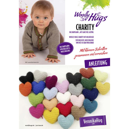 Anleitung (de) von © Woolly Hugs  - Charity-Häkelherz