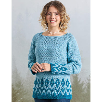 Anleitung (de) von © Woolly Hugs  - Pullover Flora- Maschenwelt 06/25