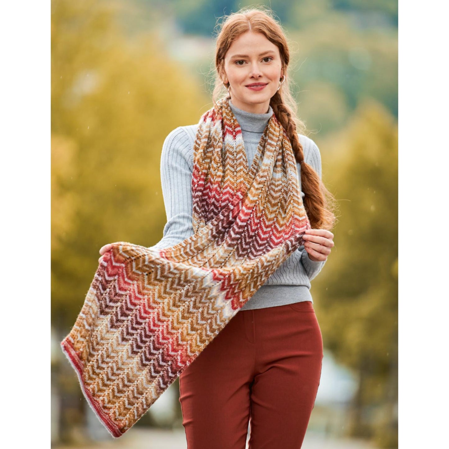 Anleitung (de) von © Woolly Hugs  - Tuch asymmetrisch - Maschenwelt 06/23