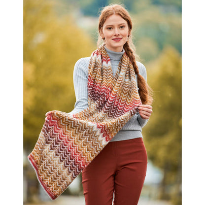 Anleitung (de) von © Woolly Hugs  - Tuch asymmetrisch - Maschenwelt 06/23