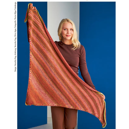 Anleitung (de) von © Woolly Hugs  - Tuch Blütenknospen - Maschenwelt 01/23
