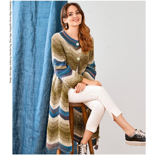 Anleitung (de) von © Woolly Hugs  - Häkeljacke Dschungel - Maschenwelt 06/21