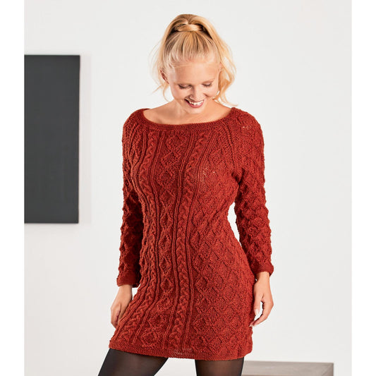 Anleitung (de) von © Woolly Hugs  - Strickkleid Eriesee - Maschenwelt 08/20
