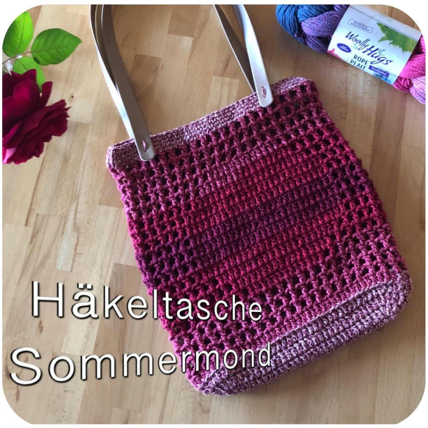 Anleitung (de) von © Woolly Hugs  - Häkeltasche Sommermond